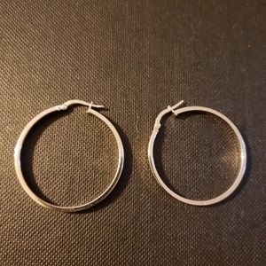 Jewelry - 14k White Gold Hoop Earrings Jewelry - 14k White Gold Hoop Earrings